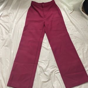 Levi pink wide leg trousers